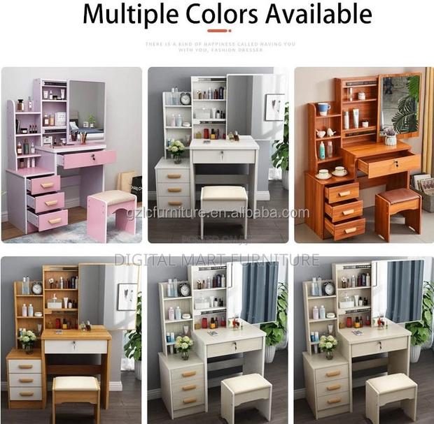Dressing Table: White MDF Dressing Table - thumbnail 4