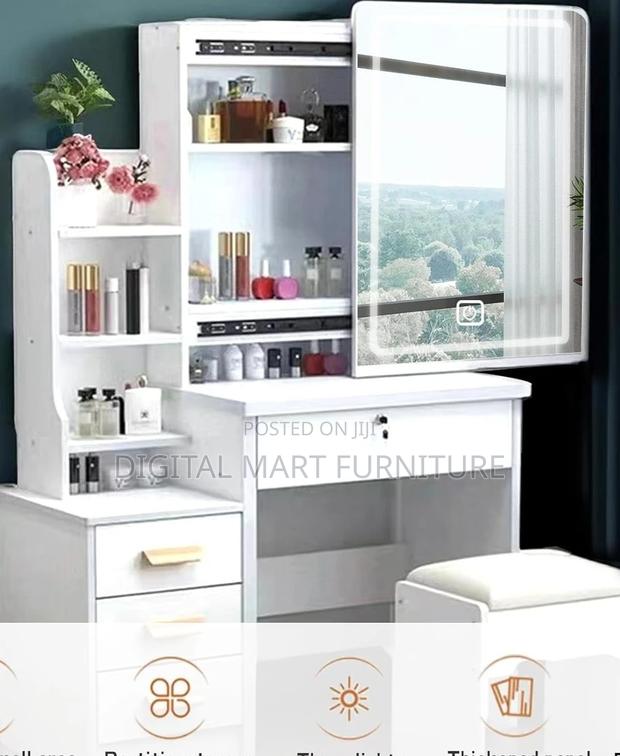 Dressing Table: White MDF Dressing Table - thumbnail 5