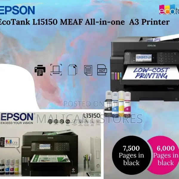 Ecotank L15150 A3+ Multifunction Wi-Fi Ink Tank Printer With Fax
