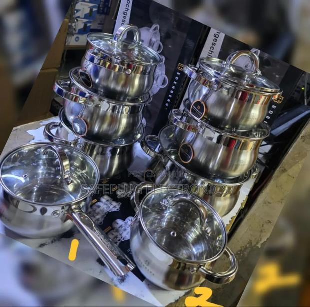 8 PCS Eden Berg Stainkess Cookware Set - main view