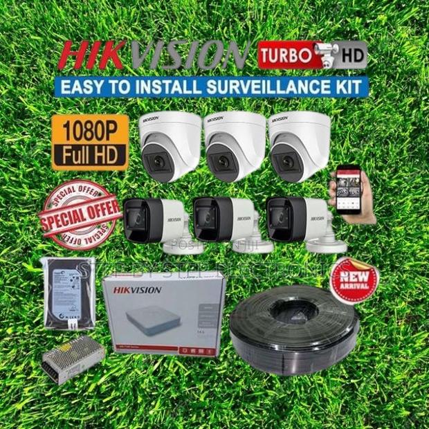 Ip66 Weatherproof 6 Hikvision 1080p Full Hd 2mp CCTV Cameras Package - main view