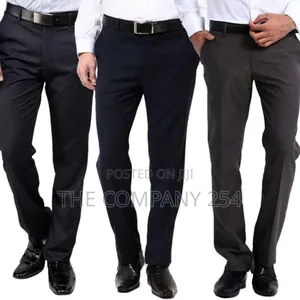 Cotton Straight Official Bussiness Material Plain Trouser