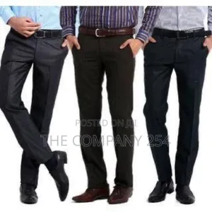 Cotton Straight Official Bussiness Material Plain Trouser