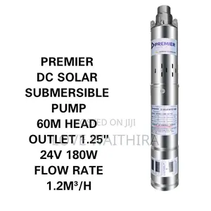 Premier Dc Solar Submersible Pump – 24v 180w, 60m Head