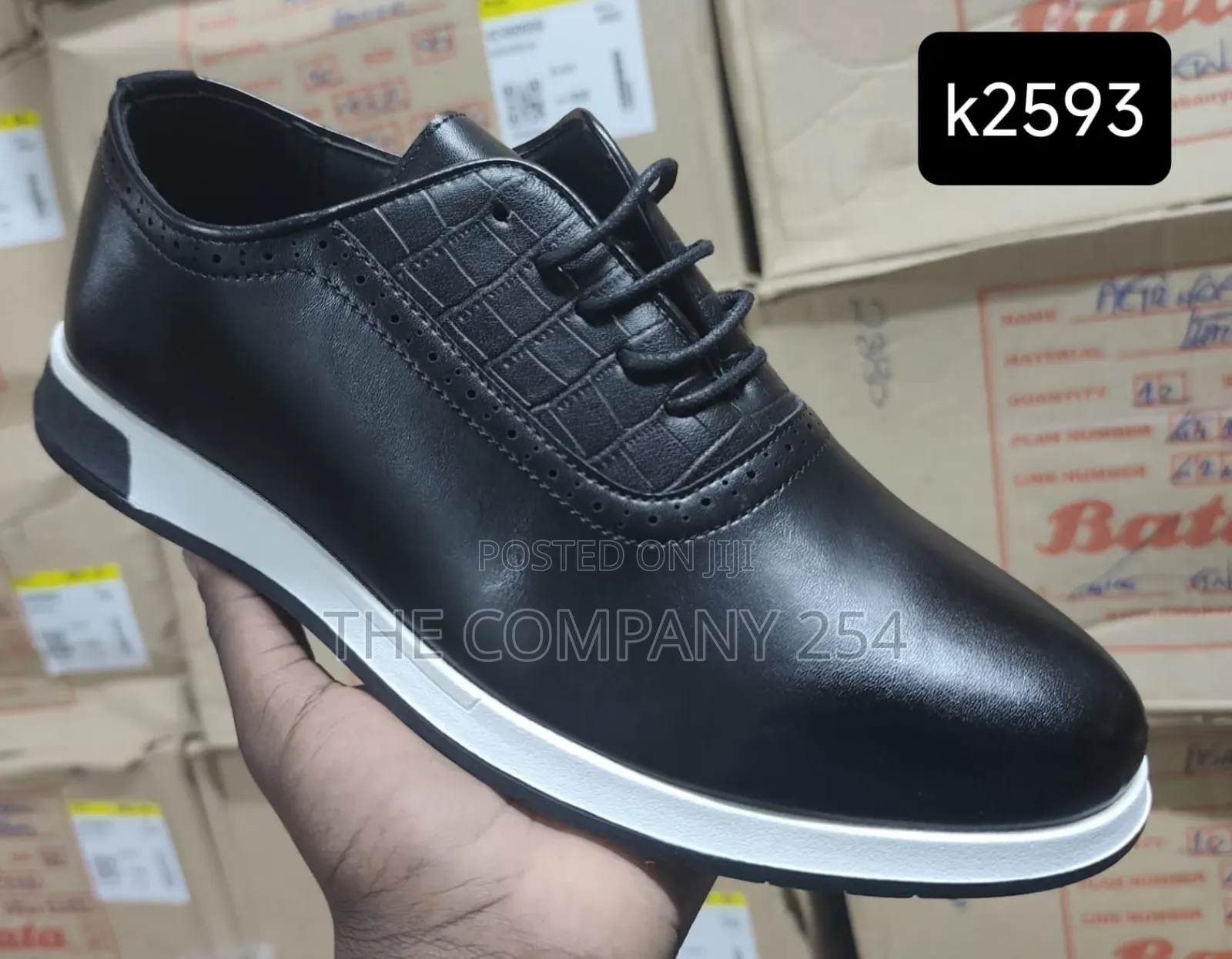 Quality Genuine Leather Rubber Sole Laced Business Smart Casual Shoes