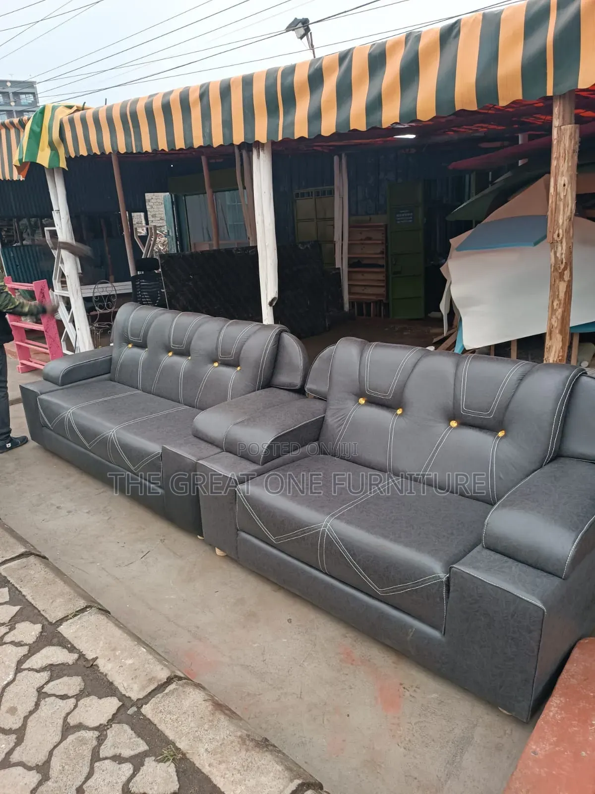 Unique Modern 5 Seater Sofa Set Seat Gray Jg6v