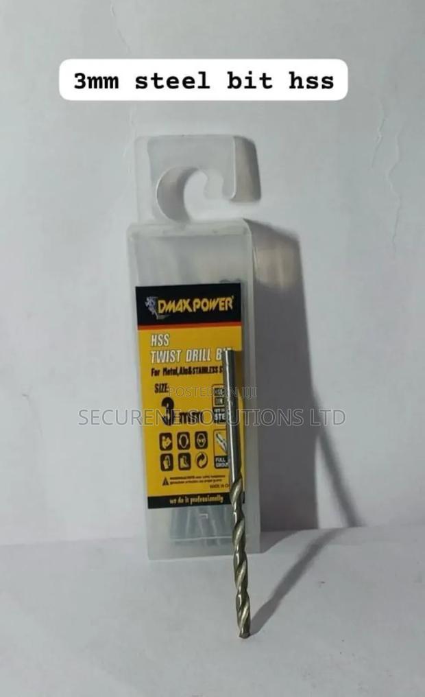 Dmax Power HSS Twist Drill Bit, Specifically a 3mm Size, - main view