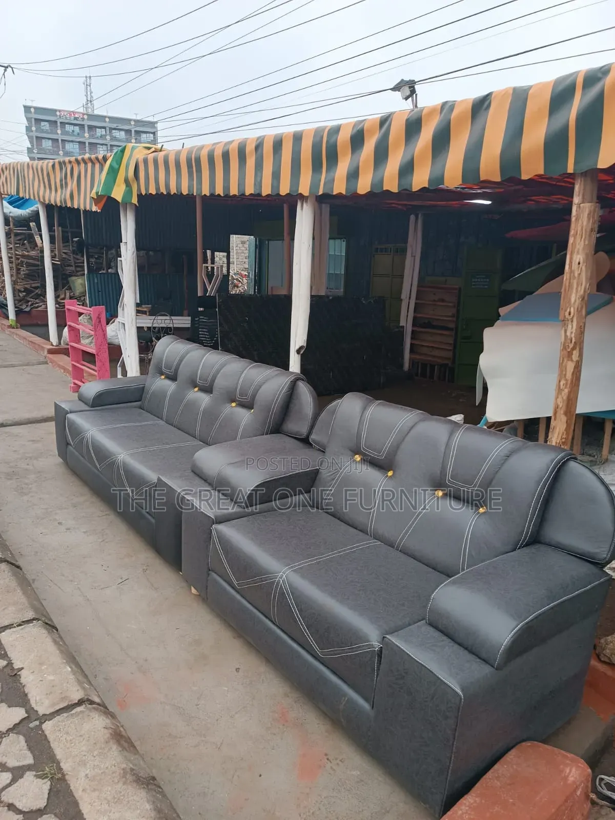 5 Seater Sofa Set Modern Seat Gray Tf3w