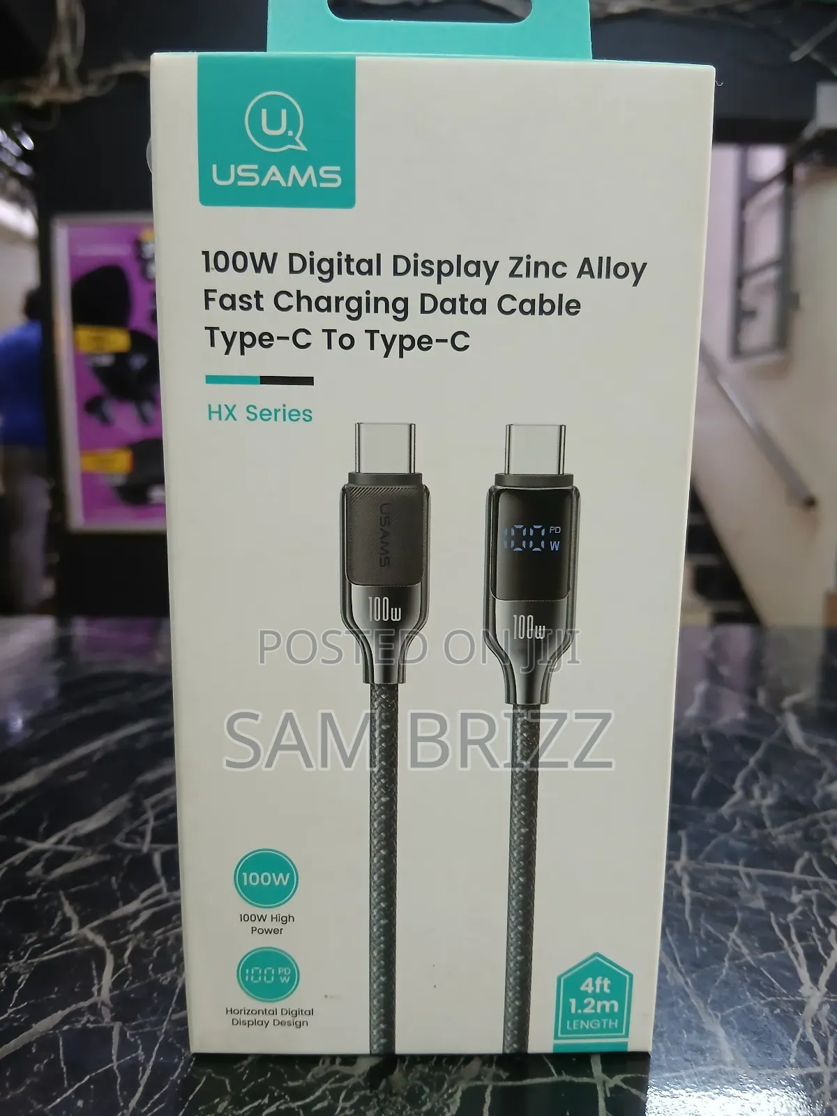 Usams 100w Type C to Type C Cable
