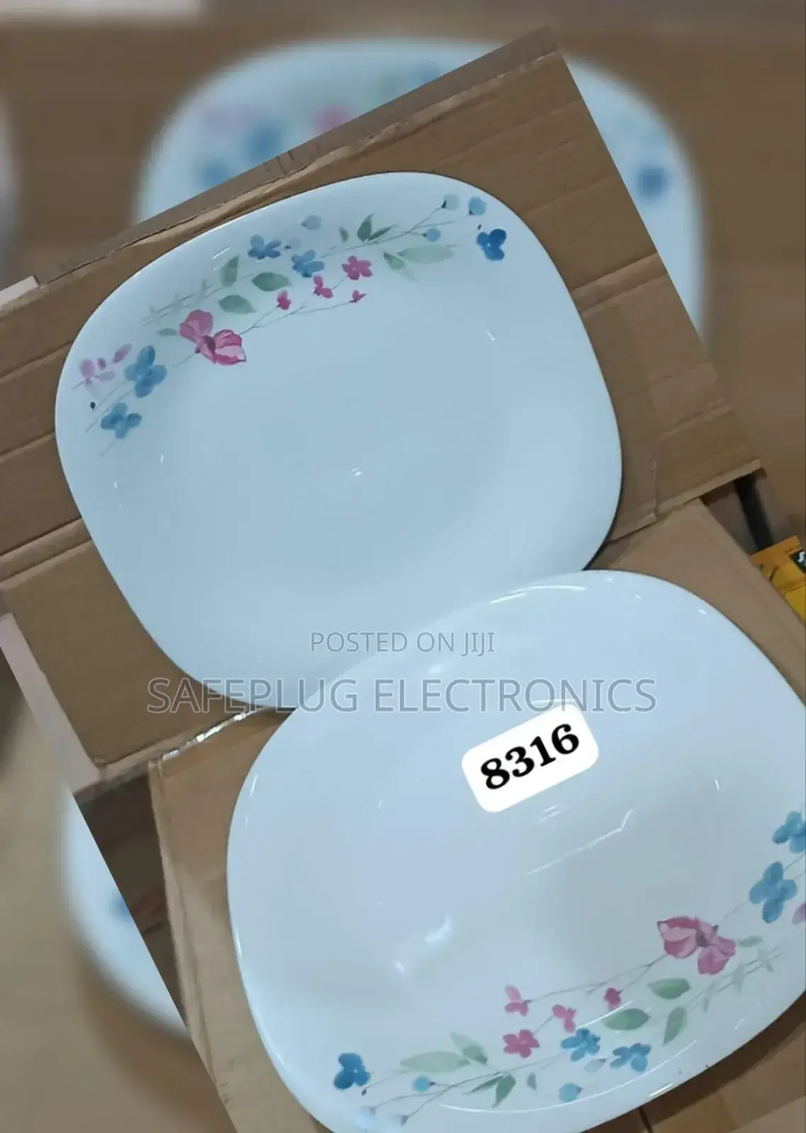 6 PCS Ceramic Square Plates