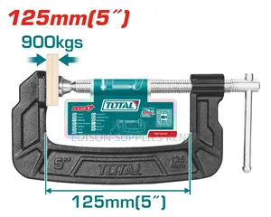 Total G Clamp C Clamps Woodworking G-Clamps 4" / 5" / 6"/ 8" Inch