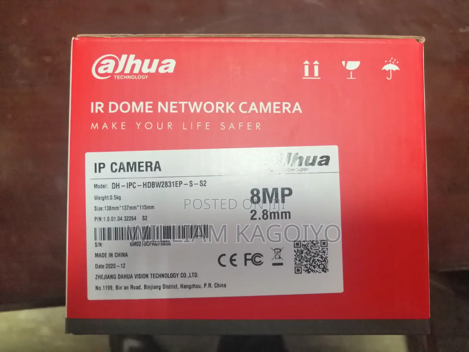 Brand New Ir Dome Network Camera (Alhua)