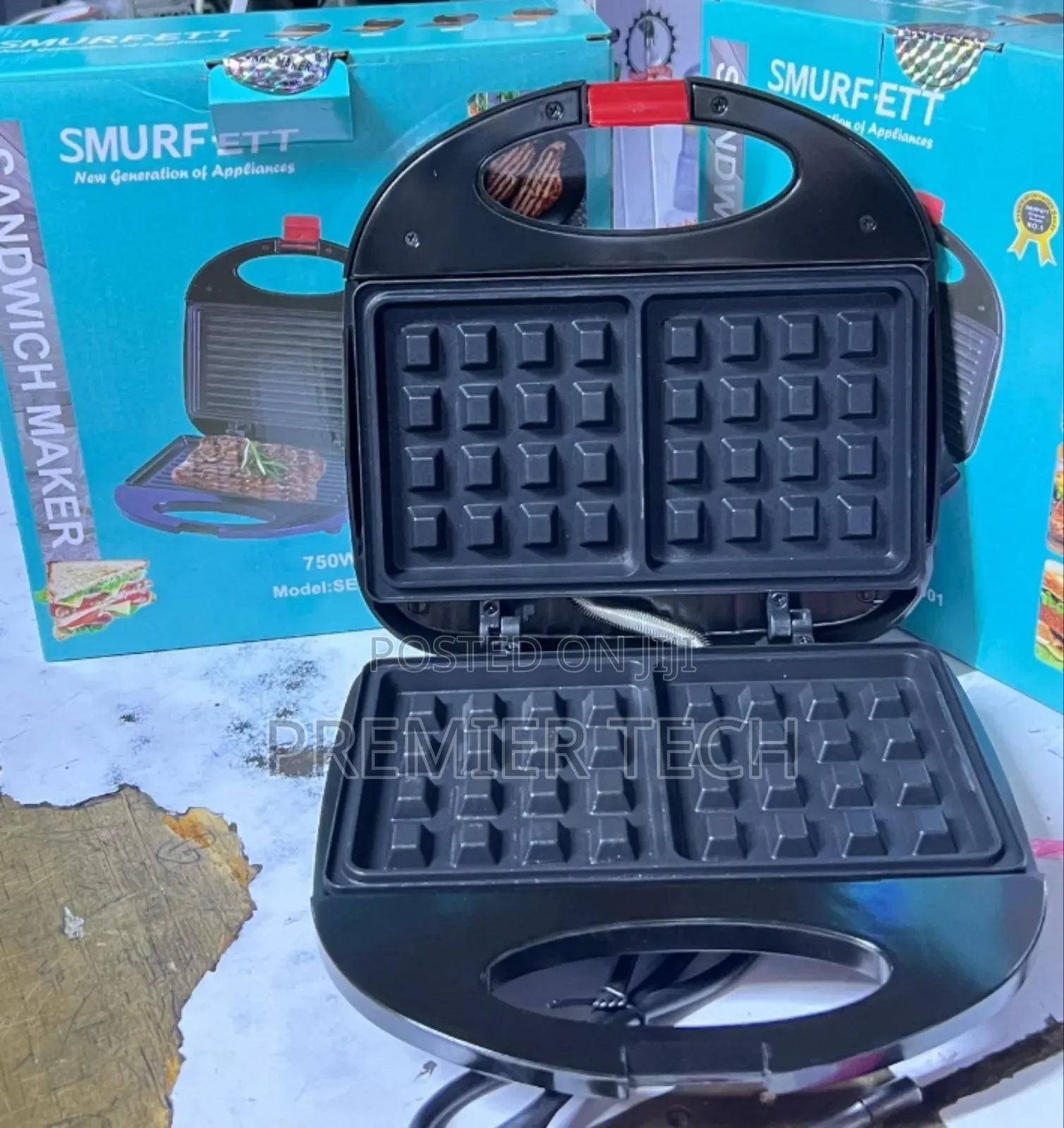 Smurfett Waffle Maker 2slots