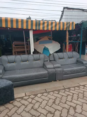Beautiful Gray 5 Seater Sofa Set Seat Jf6g