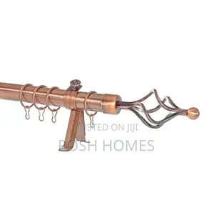 Brown Curtain Rods Adjustable