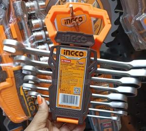 8pcs Spanner Set/ Ingco Ratchet Spanner Set 8-19mm - thumbnail 2