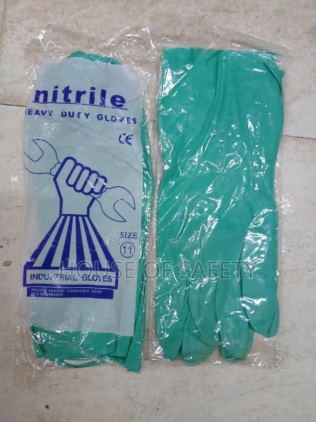 Green Nitrile Gloves - main view