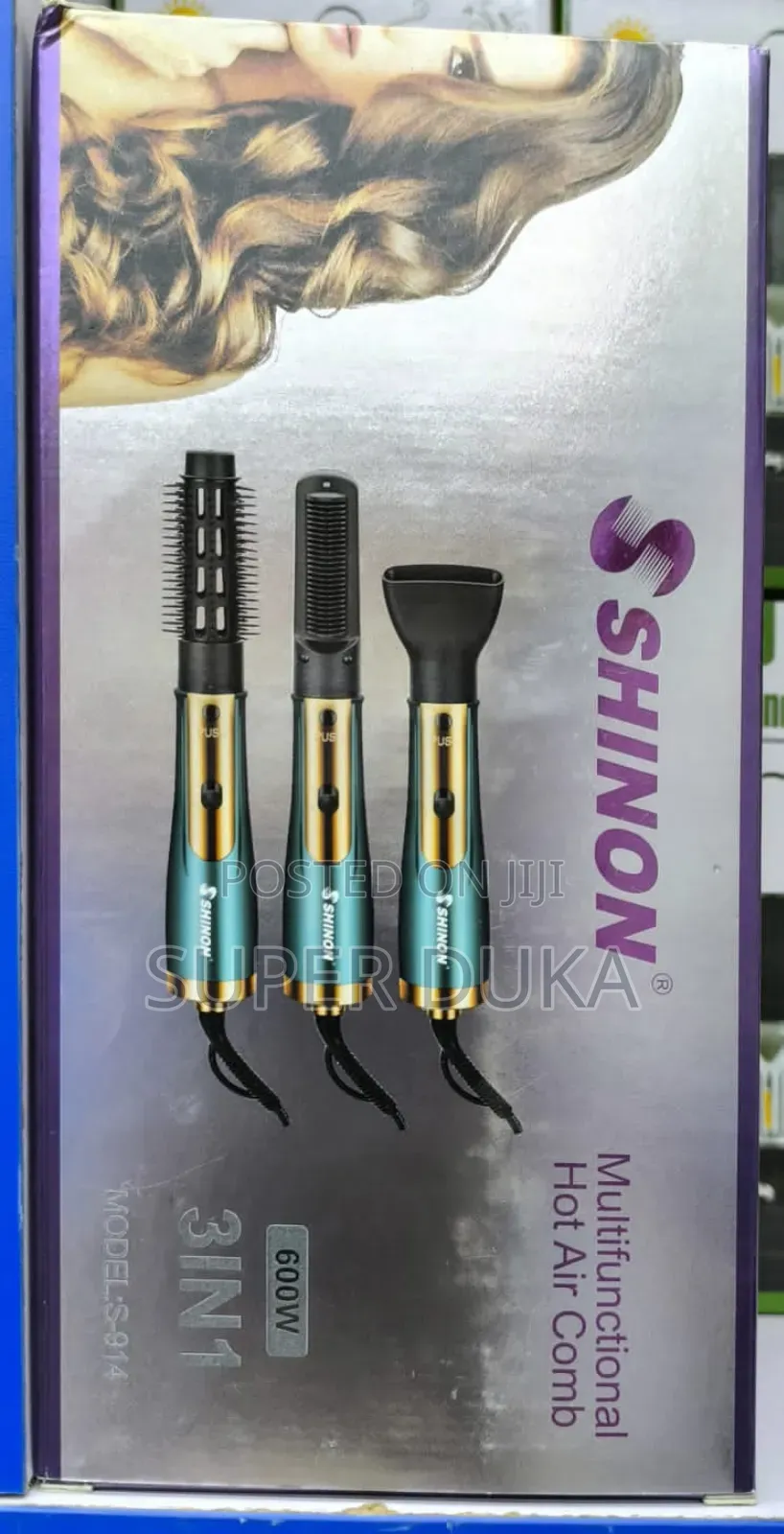 Shinon Multifunctional Hot Air Comb, Model S-914.