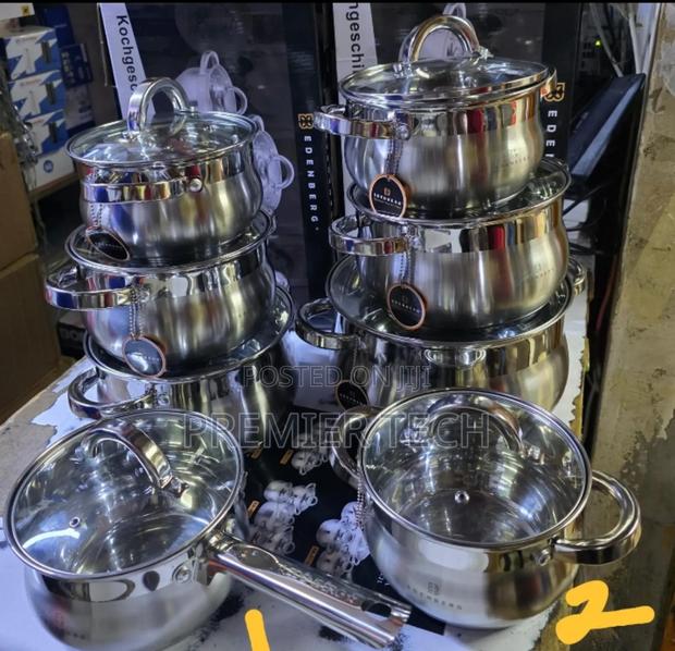 8 PCS Eden Berg Stainkess Cookware
