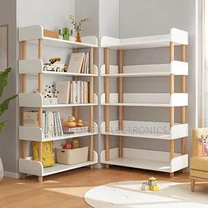 5 Tier Open Wooden Bookcase