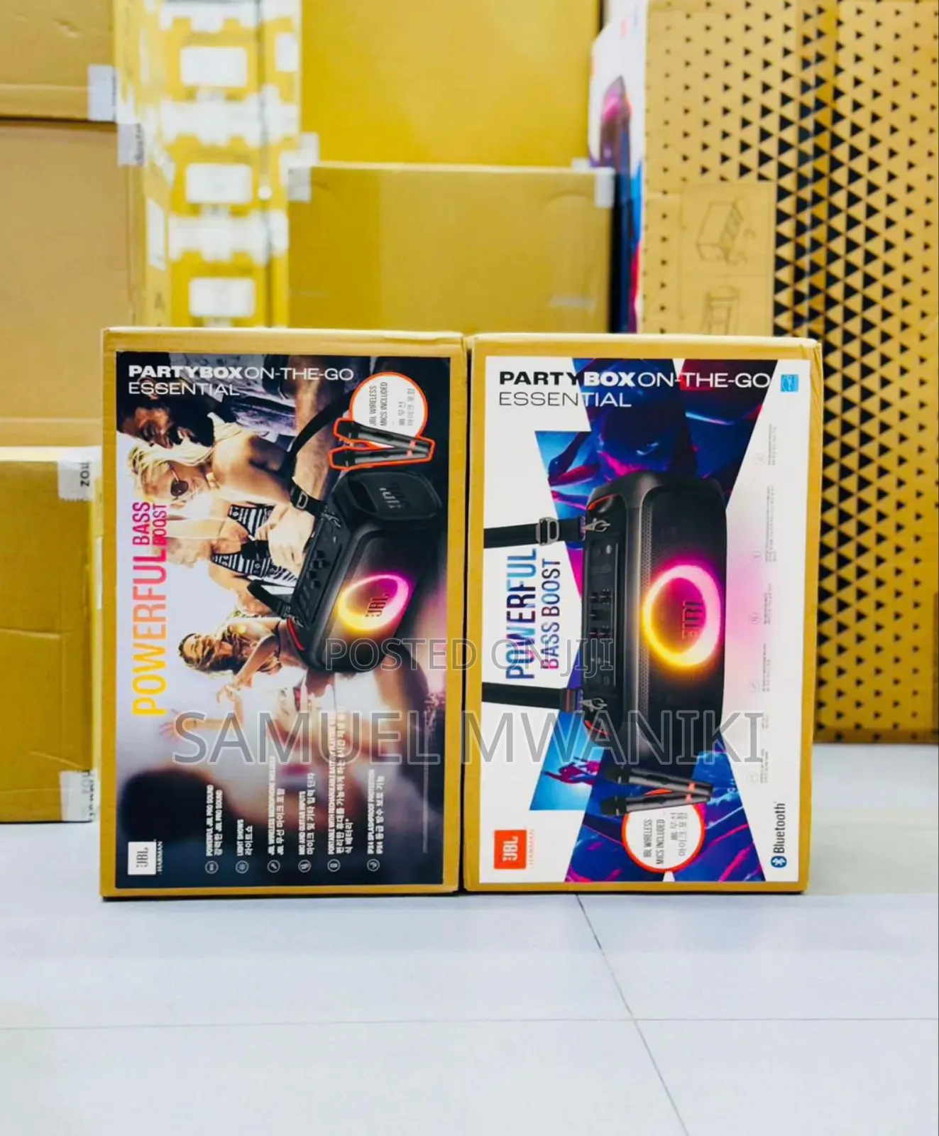 JBL Partybox on-the-Go Portable Party Speaker With Wireless Mic