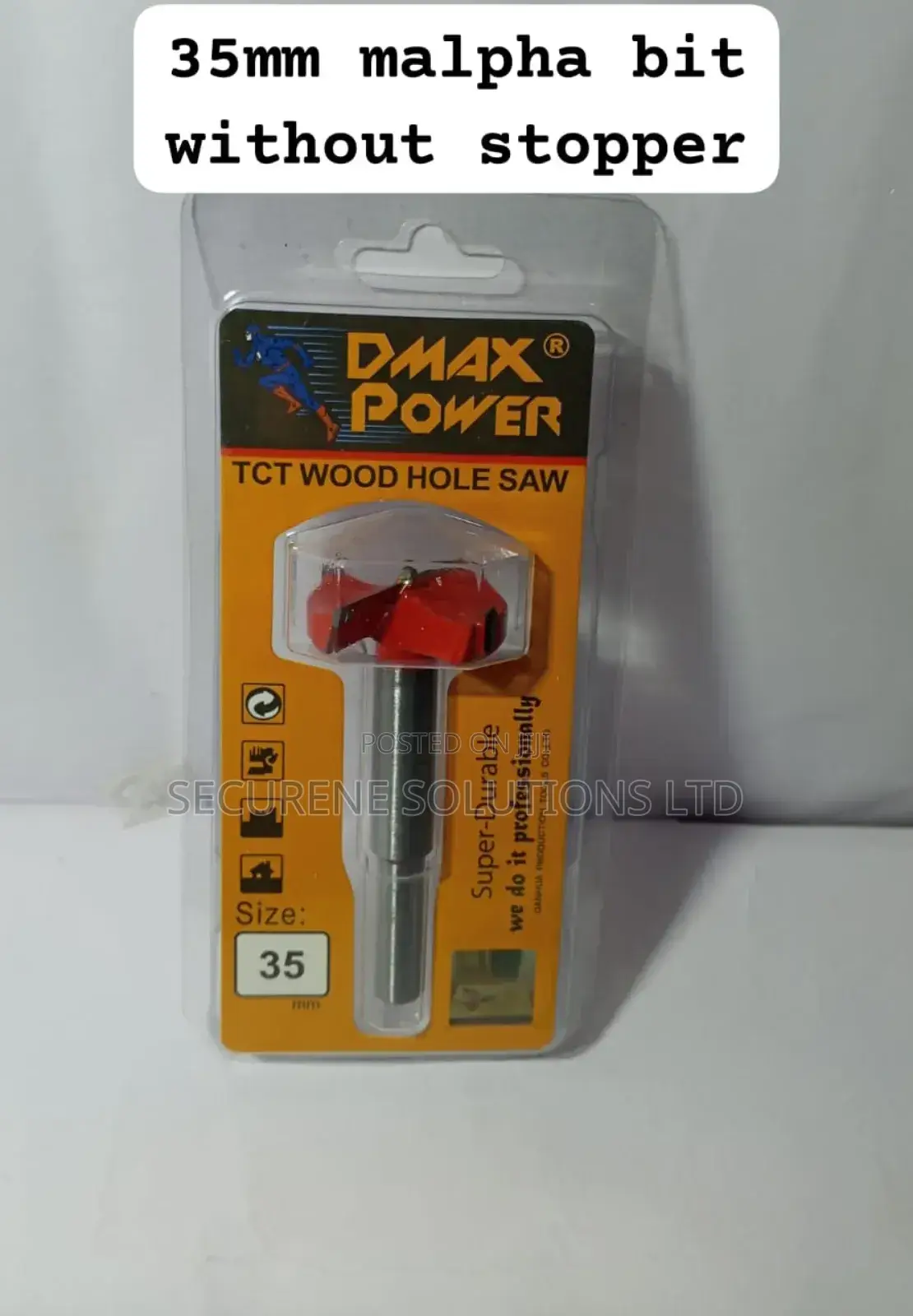 Dmax Power TCT Wood Hole Saw, a 35mm Size.