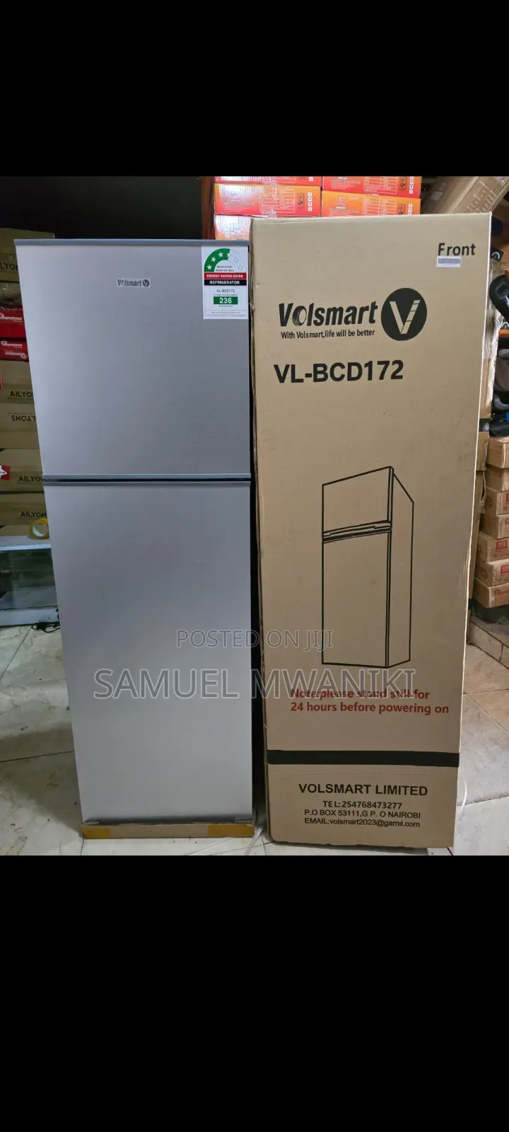 Volsmart 172l Double Door Refrigerator Energy Saver