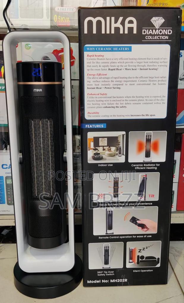 Mika Tower Heater With Remote, Fan,Tilt and Oscillation - main view