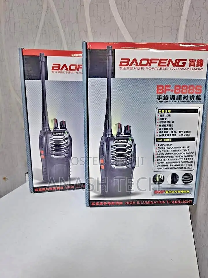 Baofeng Bf-888s 3-5km Radio Calls Walkie Talkie -2 Pieces Pack