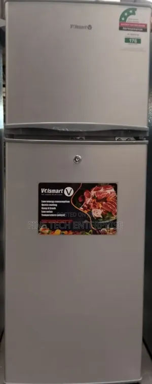 Silver Volsmart 118litres Double Door