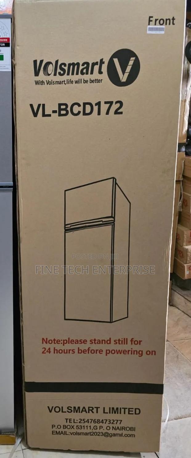 Silver Volsmart 172litres Double Door Refrigerator