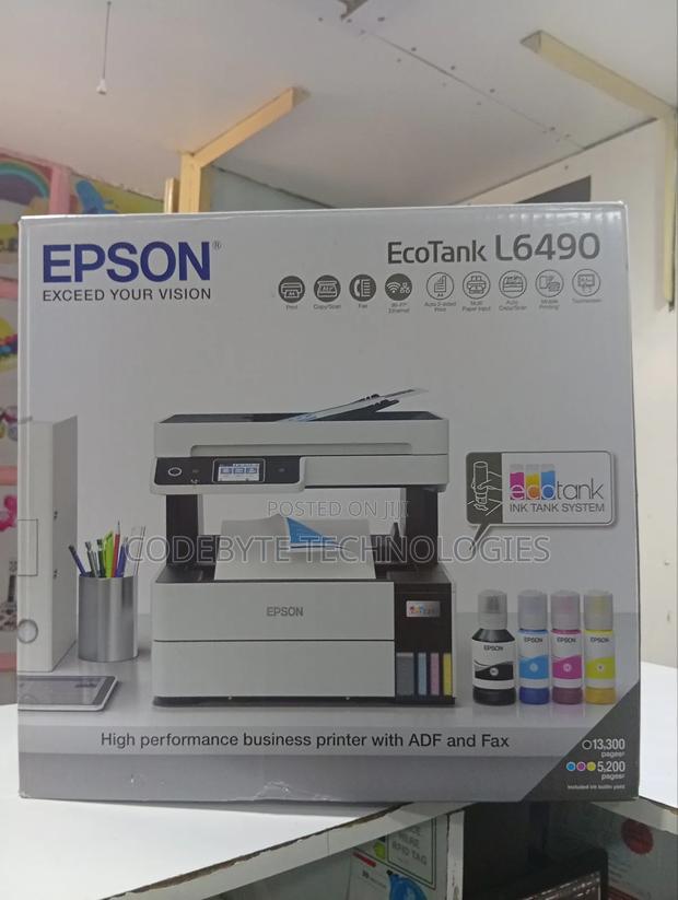 Epson L6490 Ink Tank Printer: Print, Copy, Scan, Fax - thumbnail 2