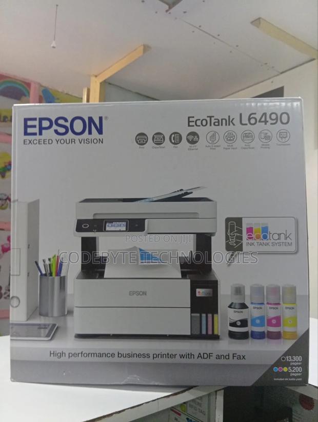 Epson L6490 Ink Tank Printer: Print, Copy, Scan, Fax - main view