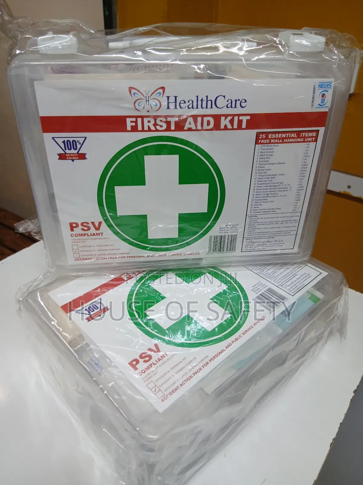 Medium White First Aid Kit