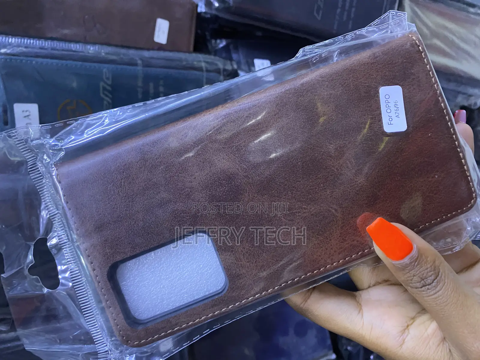 Etechnic Oppo A76 Flip Leather Case With Card Pockets