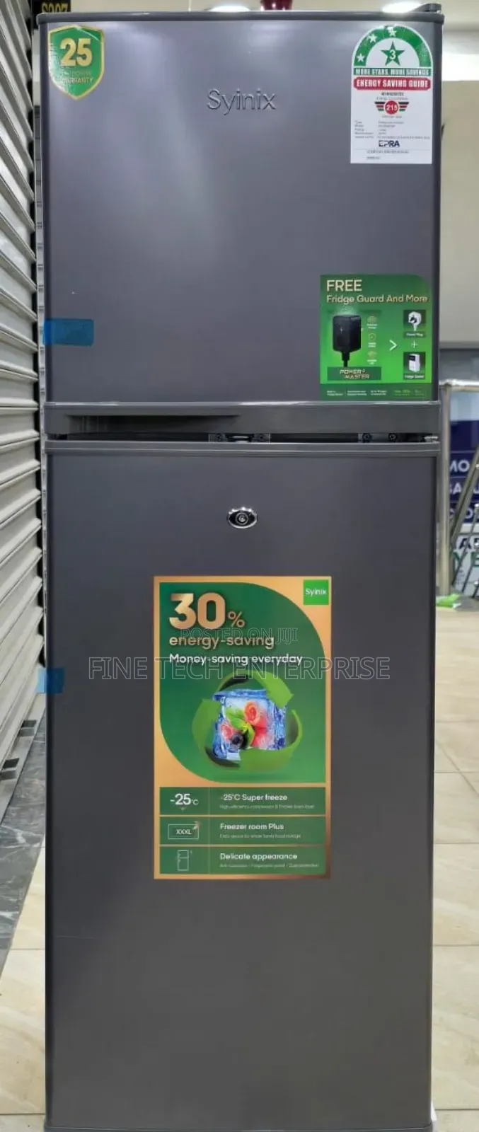 Syinix 137litres Double Door Fridge