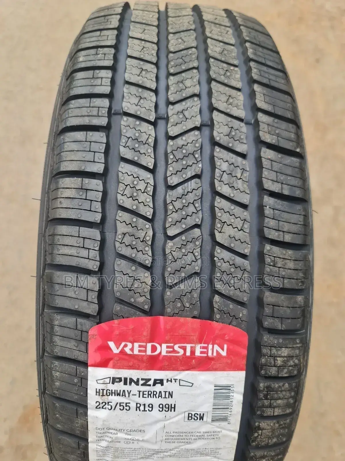 225 /55 R19 Vredestein Tyres (New Technology)