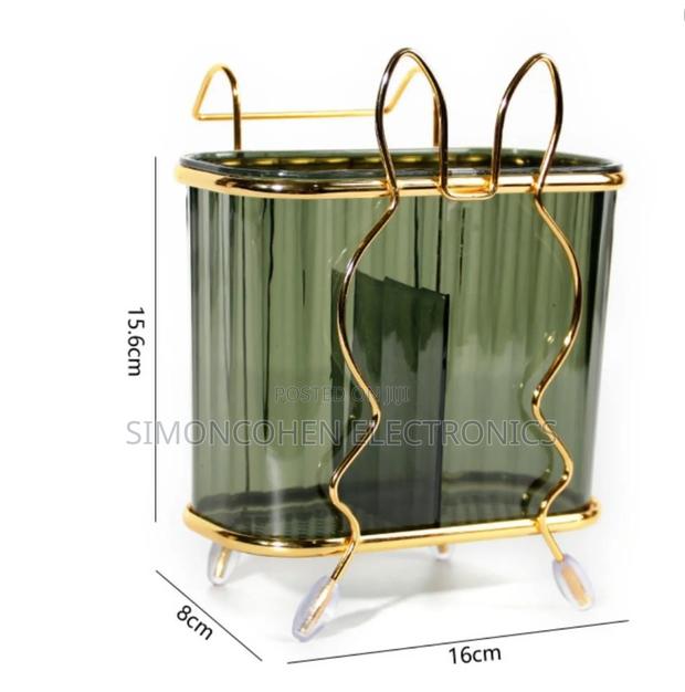 Acrylic Spoon Holder With Gold Stand - main view