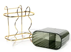 Acrylic Spoon Holder With Gold Stand