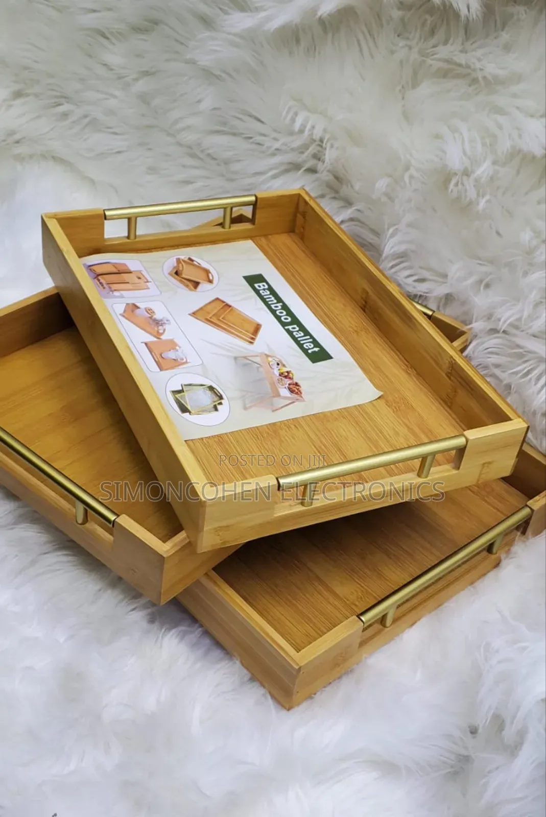 3in1 Bamboo Vanished Serving Tray