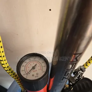 Bike Pump With Gauge 100psi Bicycle Pressure Hand Pumps Heavy Duty