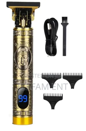 T9 Vintage Usb Rechargeable Hair Trimmer With Display