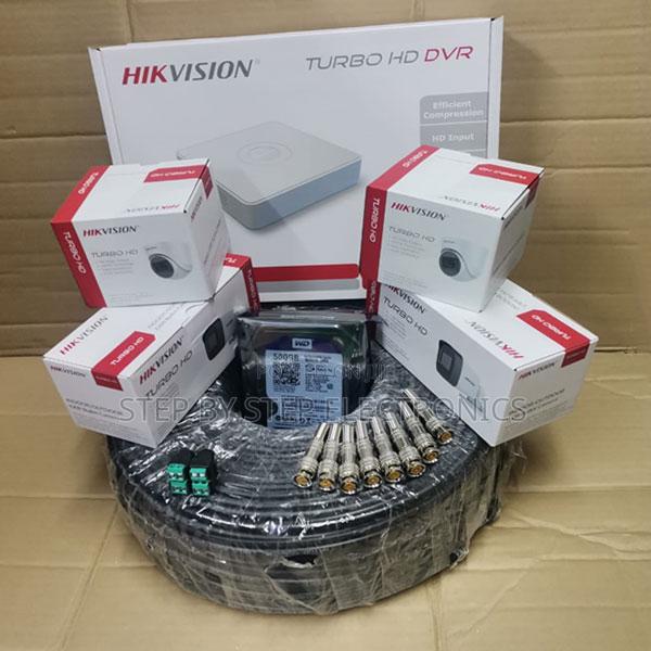 4pcs Hikvision 1080p Full Hd Cameras CCTV Kit With 50m Rg59 Cable Roll