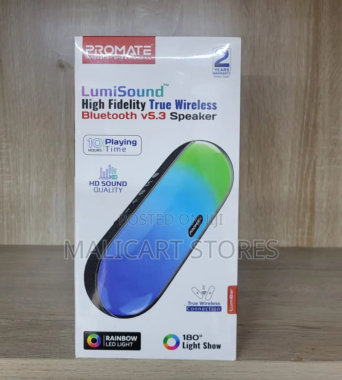 Promate Lumisound High Fidelity True Wireless Bluetooth Speakerlumibar