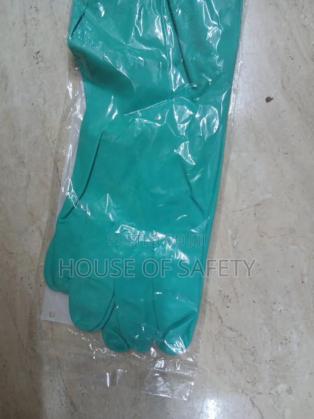 Green Nitrile Gloves - main view