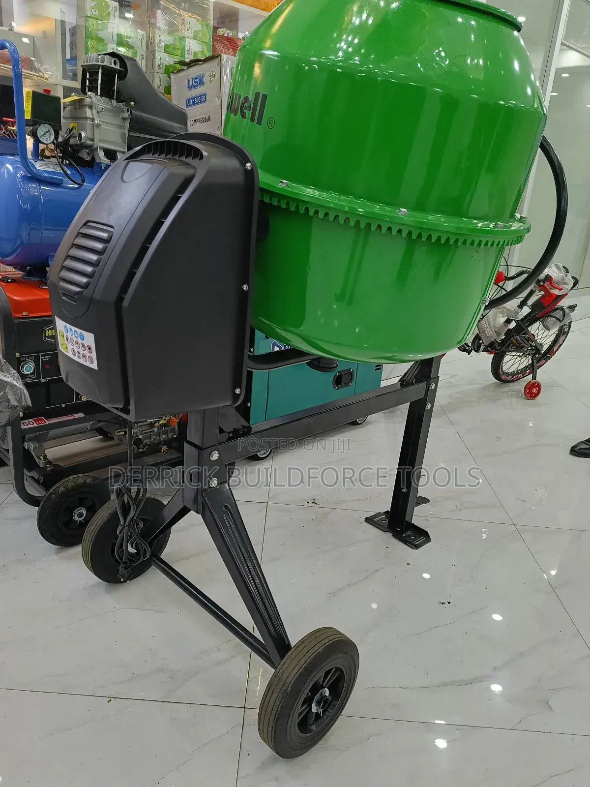 Pacwell Electric Concrete Mixer 180l 60kgs 850w