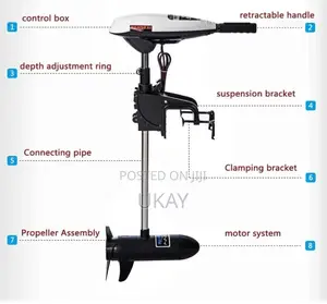 Strong Powerful Hangkai Motor For Inflatable Fishing Boat Engine.