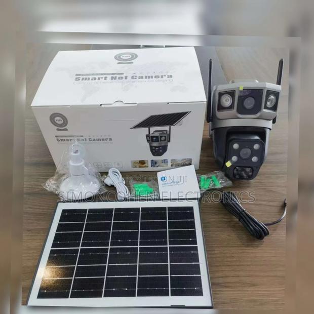 Triple Lens 4g Floodlight Solar Ptz Camera