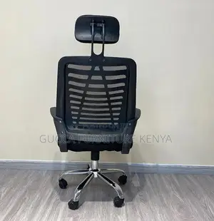 Office Chair: Flexible Mesh Arm Headrest Office Chair