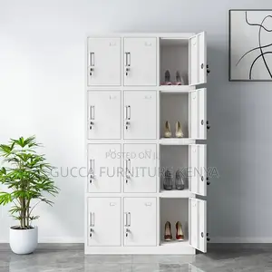 Office Cabinet:12-Door Assembled Metallic Spacious Locker